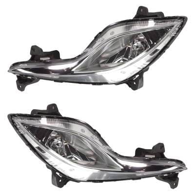 New Pair Of Daytime Running Lights Compatible With Hyundai Sonata 2.4L 2011 2012 2013 2014 2015 By