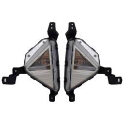 New Pair Of Daytime Running Lights Compatible With Hyundai Elantra 1.4L 1.6L 2.0L 2019 2020 By Part