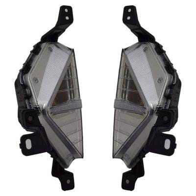 New Pair Of Daytime Running Lights Compatible With Hyundai Elantra 1.4L 1.6L 2.0L 2019 2020 By Part thumbnail 7