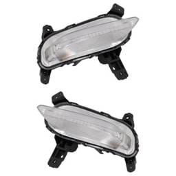 New Pair Of Daytime Running Lights Compatible With Kia Forte 1.6L 2.0L 2019 2020 2021 By Part
