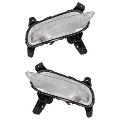 New Pair Of Daytime Running Lights Compatible With Kia Forte 1.6L 2.0L 2019 2020 2021 By Part