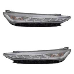 New Pair Of Daytime Running Lights Compatible With Hyundai Kona Kona Electric 2.0L 2018-2021 By Part