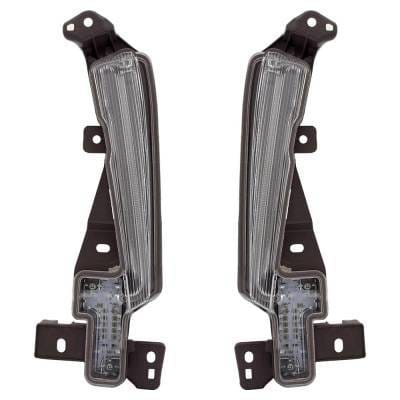 New Pair Of Daytime Running Lights Compatible With Toyota Prius 1.8L 2019 2020 2021 2022 By Part