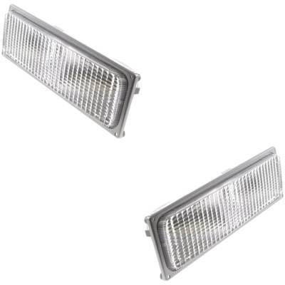 New Pair Of Daytime Running Lights Compatible With Chevrolet Gmc 1990 1991 1992 1993 By Part Numbers
