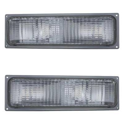 New Pair Of Daytime Running Lights Compatible With Chevrolet Gmc 1990 1991 1992 1993 By Part Numbers thumbnail 3