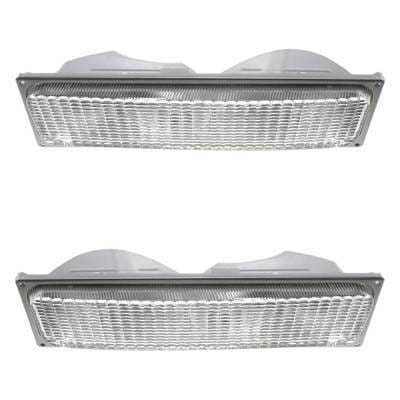 New Pair Of Daytime Running Lights Compatible With Chevrolet Gmc 1990 1991 1992 1993 By Part Numbers thumbnail 5