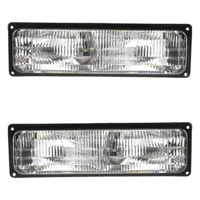 New Pair Of Daytime Running Lights Compatible With Chevrolet Gmc 1994 1995 1996 1997 1998 1999 2000 thumbnail 3
