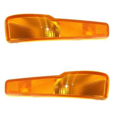 New Pair Of Daytime Running Lights Compatible With Buick Lesabre 3.8L 1997 1998 1999 By Part Numbers thumbnail 3