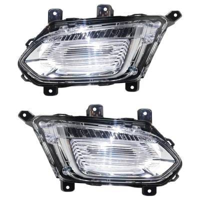 New Pair Of Daytime Running Lights Compatible With Chevrolet Equinox 2.4L 3.6L 2016 2017 By Part