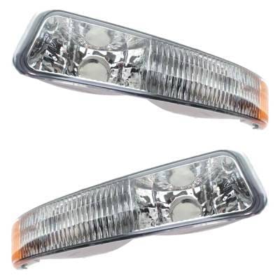 New Pair Of Daytime Running Lights Compatible With Gmc 1999 2000 2001 2002 2003 2004 2005 2006 2007