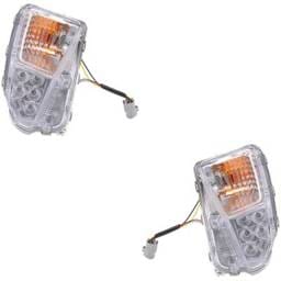 New Pair Of Daytime Running Lights Compatible With Toyota Prius Plug-In Prius 1.8L 2012-2015 By Part