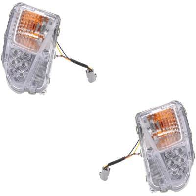 New Pair Of Daytime Running Lights Compatible With Toyota Prius Plug-In Prius 1.8L 2012-2015 By Part