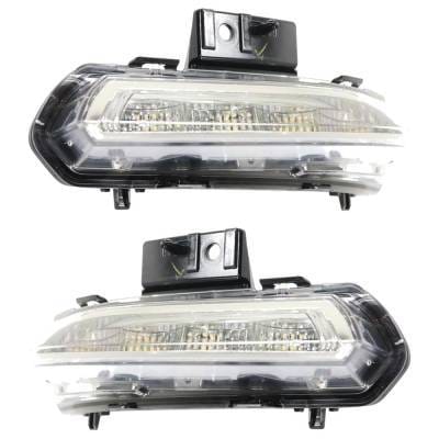 New Pair Of Daytime Running Lights Compatible With Buick Enclave 3.6L 2013 2014 2015 2016 2017 By thumbnail 5