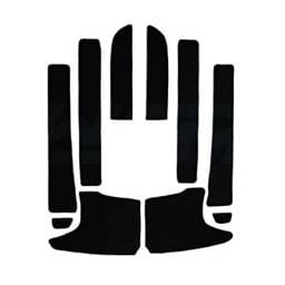 Black Self-Adhesive Traction Mat Compatible With Kawasaki Jet Ski Stx-15F Stx-12F Stx-R 900 Stx 1100