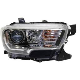 Headlight Compatible With 2016-2017 Toyota Tacoma 2.7L 3.5L I4 Right Passenger Side Halogen