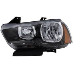 Headlight Compatible With 2011-2014 Dodge Charger 3.6L 5.7L V6 Left Driver Side Halogen Repd100148q