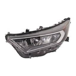 Headlight Compatible With 2019-2021 Toyota Rav4 2.5L I4 A25a-Fks A25a-Fxs Left Driver Side Halogen