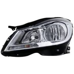 Headlight Compatible With 2012-2014 Mercedes-Benz C250 C350 C300 C63 Amg 1.8L 3.0L I4 M271 M272 M276