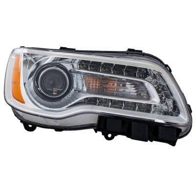 Headlight Compatible With 2011-2014 Chrysler 300 3.6L 5.7L V6 Right Passenger Side Halogen