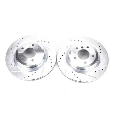 New Cross-Drilled Brake Disc Compatible With Bmw 330Xi Base 6 Cyl 3.0L X1 Xdrive35i 6 Cyl 3.0L 335Xi
