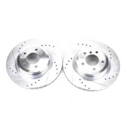 New Cross-Drilled Brake Disc Compatible With Bmw 335Xi Base 6 Cyl 3.0L 335I Base 6 Cyl 3.0L 335Is