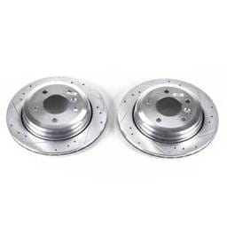 New Cross-Drilled Brake Disc Compatible With Bmw 325Xi Base 6 Cyl 2.5L By P15ebr826xpr