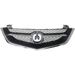 New Chrome Center Bar Grille Assembly Compatible With Acura Tl Base 6 Cyl 3.2L Tl Type-S 6 Cyl 3.2L