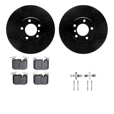 New Front Brake Disc And Pad Kit Compatible With Bmw 228I Base 4 Cyl 2.0L 435I Xdrive Base 6 Cyl thumbnail 3