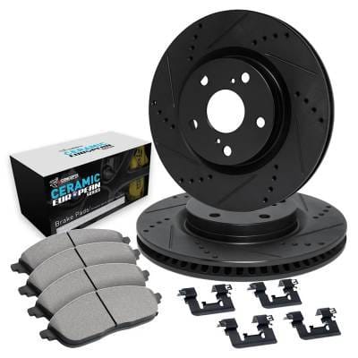 New Front Brake Disc And Pad Kit Compatible With Audi A6 Quattro Progressiv 6 Cyl 3.0L A7 Quattro thumbnail 5
