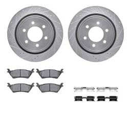 New Rear Brake Disc And Pad Kit Compatible With Ford F-150 Limited F-150 Fx4 F-150 Xlt F-150 Xl