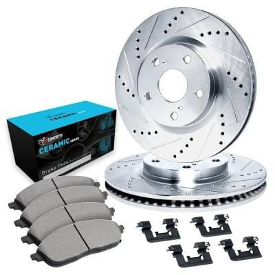 New Cross-Drilled Brake Disc And Pad Kit Compatible With Infiniti G37 Base 6 Cyl 3.7L G37 X Sport 6 thumbnail 5