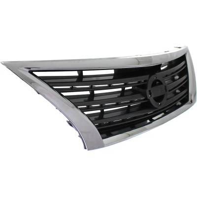 Chrome Shell Grille Assembly Compatible With Nissan Sentra Sr 4 Cyl 1.8L 2013-2015 By Ni1200253 thumbnail 5
