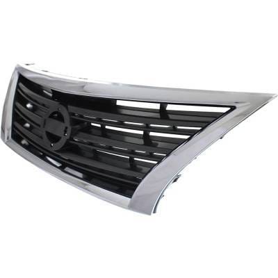 Chrome Shell Grille Assembly Compatible With Nissan Sentra Sr 4 Cyl 1.8L 2013-2015 Ni1200253 thumbnail 3