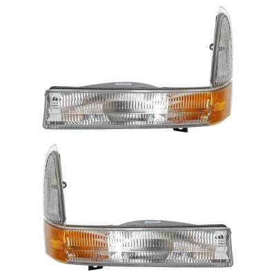 New Pair Of Daytime Running Lights Compatible With Ford 2001 2002 2003 2004 2005 By Part Numbers