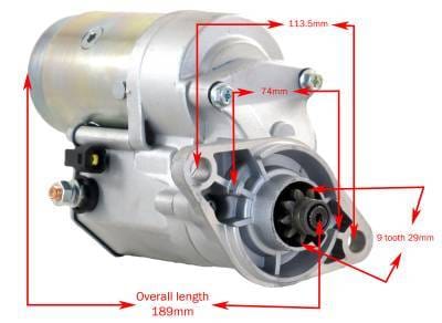 New Starter Compatible With Airboat Continental Lycoming 2.0 Kw Denso Toyota Style With 9 Tooth thumbnail 5