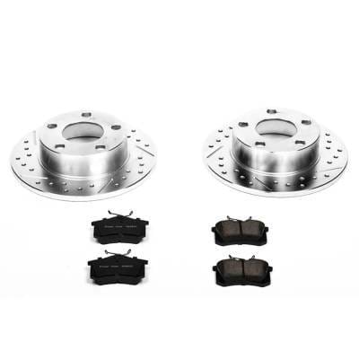New Cross-Drilled Brake Disc And Pad Kit Compatible With Audi A6 Quattro Base A6 Quattro Base 6 Cyl thumbnail 3