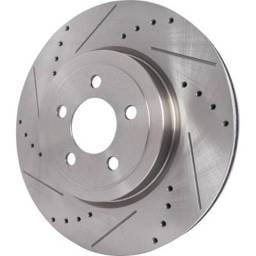 New Cross-Drilled Brake Disc Compatible With Dodge Charger R/T Road & Track 8 Cyl 5.7L Charger Sxt