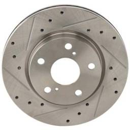 New Cross-Drilled And Slotted Brake Disc Compatible With Lexus Scion Toyota Rav4 Platinum 4 Cyl 2.5L