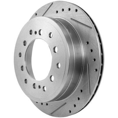 New Cross-Drilled And Slotted Brake Disc Compatible With Lexus Toyota Fj Cruiser Base 6 Cyl 4.0L thumbnail 5