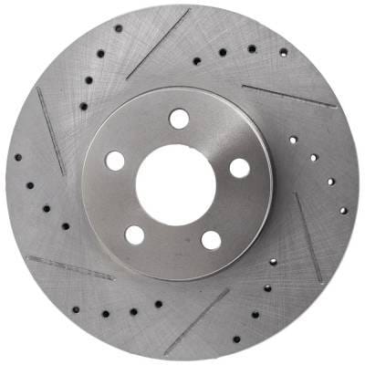 New Cross-Drilled And Slotted Brake Disc Compatible With Chrysler Pt Cruiser Limited 4 Cyl 2.4L Pt