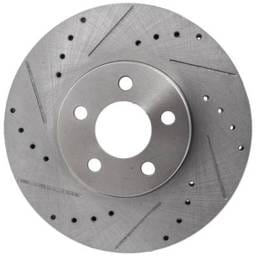 New Cross-Drilled And Slotted Brake Disc Compatible With Chrysler Pt Cruiser Gt 4 Cyl 2.4L Pt