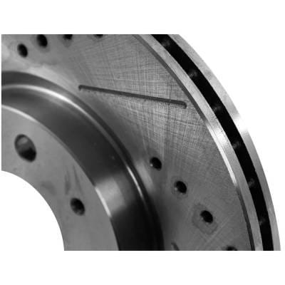 New Cross-Drilled And Slotted Brake Disc Compatible With Ford Focus Se 4 Cyl 2.0L Focus Ses 4 Cyl thumbnail 7