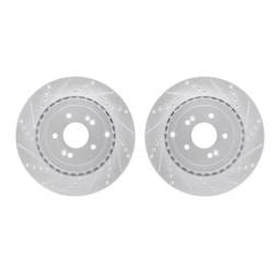 New Cross-Drilled Brake Disc Compatible With Kia Stinger Gt Limited 6 Cyl 3.3L Stinger Tribute