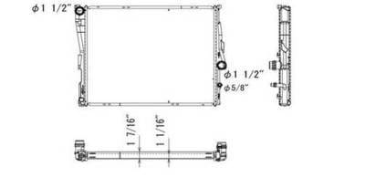 New Radiator Assembly Compatible With 2007-2010 Bmw X3 3.0L L6 2996Cc; W/ Automatic Trans. thumbnail 6