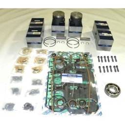 New .015 Over 3.390" Powerhead Rebuild Kit Compatible With Mercury 6 Cyl 3.375 Chrome Bore 2.4L