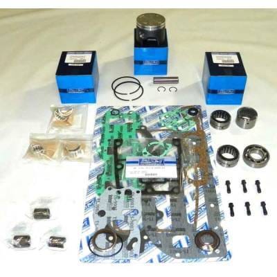 New .030 Over 3.217" Powerhead Rebuild Kit Compatible With Johnson/Evinrude 3 Cyl 3.187 Bore Looper