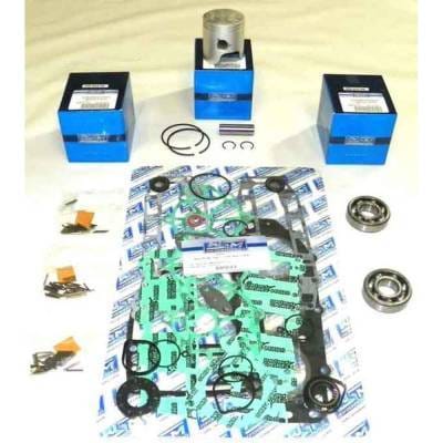 New 3 Cylinder Standard Powerhead Rebuild Kit Compatible With Yamaha 3 Cyl Jet 40-50Hp 1991-1994 By