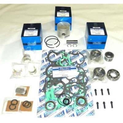 New .030 Over 3.022'' Powerhead Rebuild Kit Compatible With Mercury 3 Cyl 2.992 Bore 50-60Hp