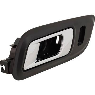 Front Driver Side Interior Door Handle Compatible With 2013-2019 Ford Taurus Chrome Lever With Black thumbnail 3