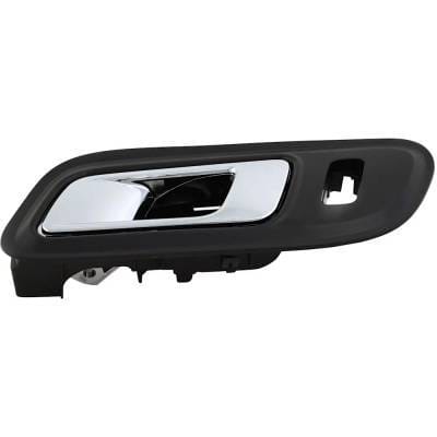 Front Driver Side Interior Door Handle Compatible With 2013-2019 Ford Taurus Chrome Lever With Black thumbnail 7